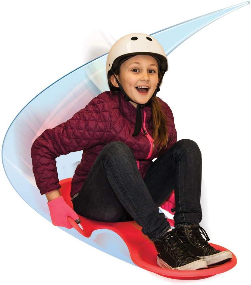 image:imageSledsterz Spoon Snow Sled by Geospace for Winter Sledding Fun 2Pack Assorted Colors Green Blue or Red