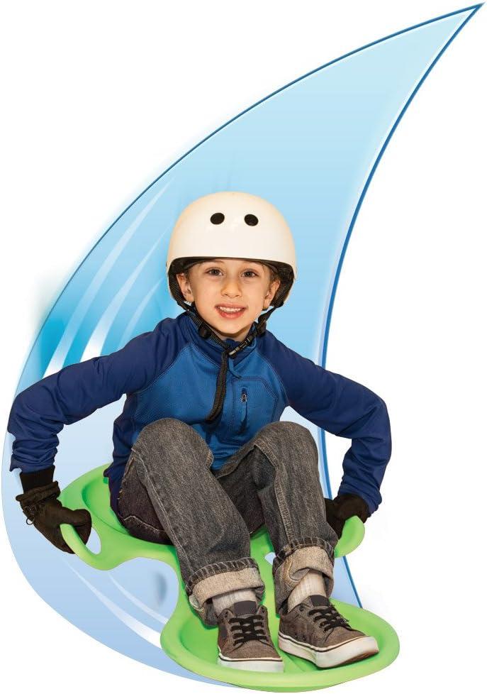 image:imageSledsterz Spoon Snow Sled by Geospace for Winter Sledding Fun 2Pack Assorted Colors Green Blue or Red