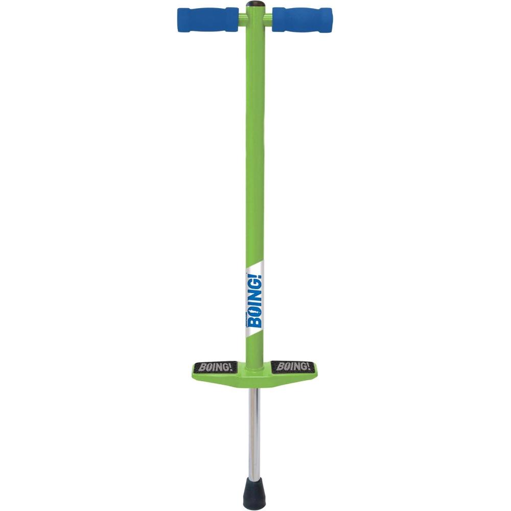 image:imageGeospace Jumparoo Boing JR Steel Pogo Stick for Kids of 5090 lbs Weight by Air Kicks Small Size Pogo StickActive Outdoor Fun Toy for Boys and Girls for Exercise BalanceCoordination PurpleGreen