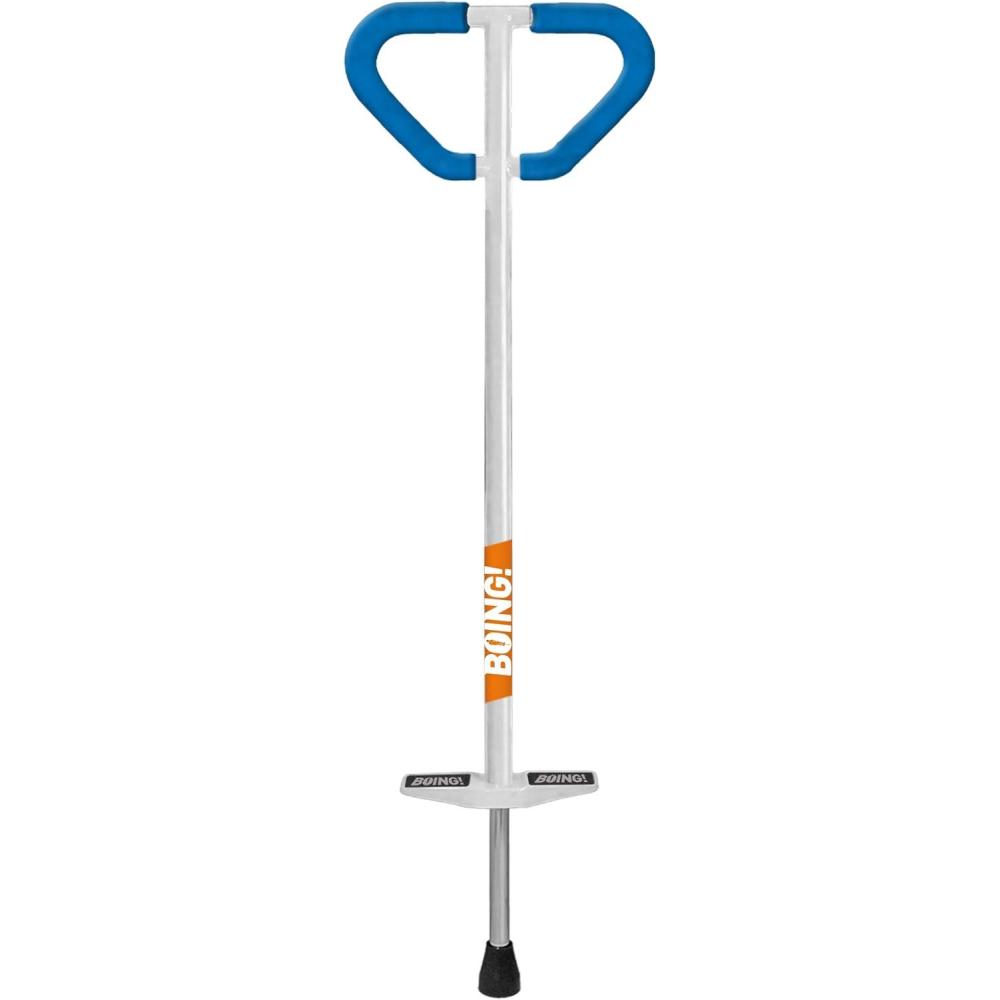 image:imageGeospace Jumparoo Boing MAX Large POGO Stick for Kids Teens or Riders 90160 lbs  Excellent Outdoor Active Play Toy  Improves Balance Coordination as Well Exercise amp Fitness White