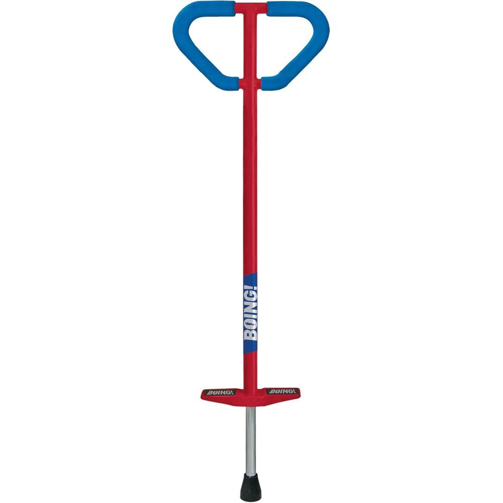 image:imageGeospace Jumparoo Boing PRO Medium Pogo Stick for Kids  Supports 60100lbs Outdoor Toy for Boys and Girls Active Play for Balance Coordination Exercise amp Fitness White with Blue wrapRed