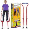 image:imageGeospace Adjustable Walkaroo Steel Wee Balance Stilts for Kids  IndoorOutdoor Play Exercise Steel Stilts for Kids Up to 120 lbs Height Adjustable Walking Stilts Kids Stilts BlueRed