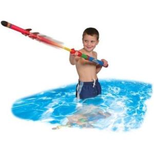 Geospace Aqua Pump Rocket JR – Double Water Fun Pack, Two Launchers and Four Rockets, Pool and Beach Toy