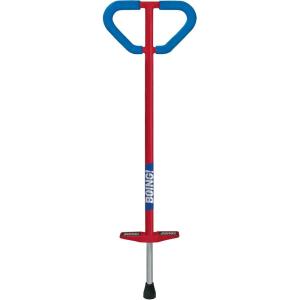 Geospace Jumparoo Boing! ‘PRO’ Medium Pogo Stick for Kids – Supports 60-100lbs –Outdoor Toy for Boys and Girls– Active Play for Balance, Coordination, Exercise & Fitness (White with Blue wrap)(Red)