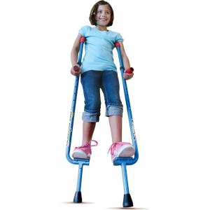 Geospace Original Walkaroo Durable Steel Stilts with Ergonomic Design for Easy Balance Walking & Active Play for Adults and Kids up to 220 lbs (Blue)(Blue)