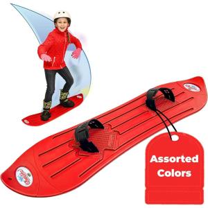 Geospace The Original Sledsterz Kids’ Beginner Snowboard – Comes in Assorted Colors of Either Red, Blue or Green (Single Assorted Color Snowboard)